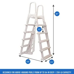 Blue Wave Trinity 18×33-ft Oval 52-in Deep Steel Wall Above Ground Pool Package Gray