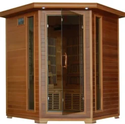 Blue Wave Whistler – 4 Person Corner Cedar Heatwave Sauna
