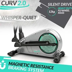 Bluefin Fitness CURV 2.0 Elliptical Cross Trainer Black