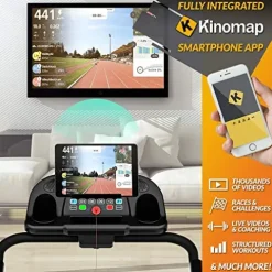 Bluefin Fitness KICK 2.0 High-Speed Folding Treadmill Black