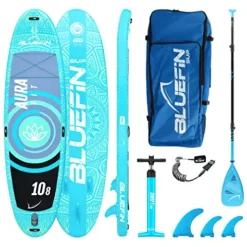 Bluefin SUP 10′8″ Aura FIT Stand Up Paddle Board Kit Blue