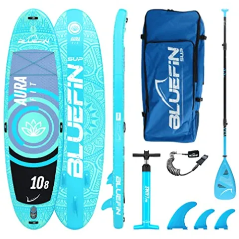 Bluefin SUP 10′8″ Aura FIT Stand Up Paddle Board Kit Blue