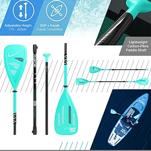 Bluefin SUP 14′ Sprint Carbon Stand Up Paddle Board Kit Blue