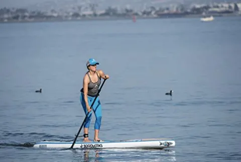 Boardworks Chinook Touring Stand-Up Paddleboard Bamboo/Blue/Light Blue