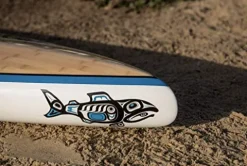 Boardworks Chinook Touring Stand-Up Paddleboard Bamboo/Blue/Light Blue