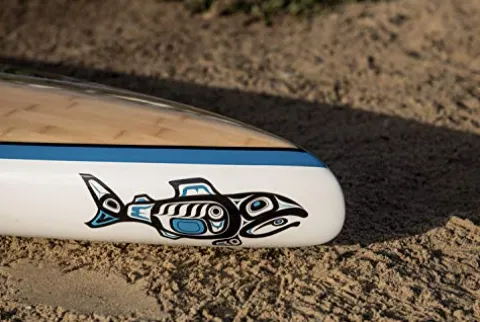 Boardworks Chinook Touring Stand-Up Paddleboard Bamboo/Blue/Light Blue