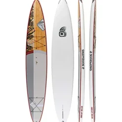 Boardworks Great Bear Touring Stand Up Paddleboard Bamboo/Red/White