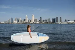 Boardworks Kraken Stand Up Paddleboard Epoxy Hardboard Bamboo/Grey/Ocean