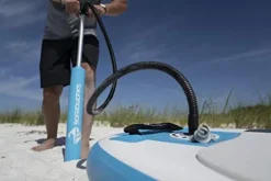 Boardworks SHUBU Riptide Inflatable Stand-Up Paddle Board (iSUP) Complete Kit Blue/White/Grey