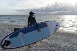 Boardworks SHUBU Sōlr Inflatable Stand-Up Paddle Board (iSUP) White/Grey/Blue