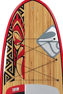 Boardworks Triton Recreational Stand Up Paddleboard Bamboo/Black