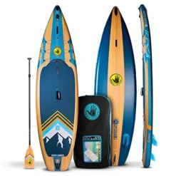 Body Glove Performer 11 ISUP Paddle Board Package Blue/Wood