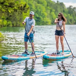 Body Glove Performer 11 ISUP Paddle Board Package Blue/Wood