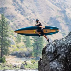 Body Glove Performer 11 ISUP Paddle Board Package Blue/Wood