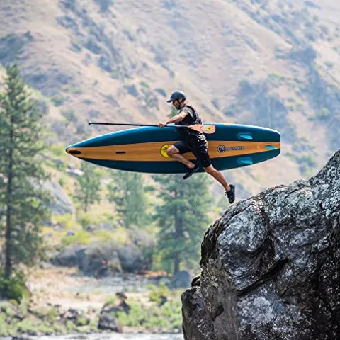 Body Glove Performer 11 ISUP Paddle Board Package Blue/Wood