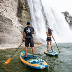 Body Glove Performer 11 ISUP Paddle Board Package Blue/Wood