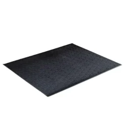 Body-Solid 5-50 lb. Rubber Dumbbell Set with Rack & Vinyl Mat Red