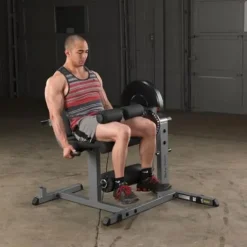 Body-Solid Adjustable Leg Extension and Curl Machine Silver