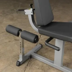 Body-Solid Adjustable Leg Extension and Curl Machine Silver