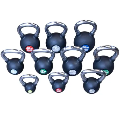 Body-Solid Cast Iron Kettlebell Set 5-50lb Black