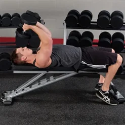 Body-Solid Commercial Round Head Rubber Dumbbell Set (SDPS900)