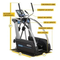 Body-Solid Elliptical Trainer Machine (E5000) Black
