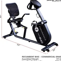 Body-Solid Endurance B4RB Recumbent Exercise Bike Black