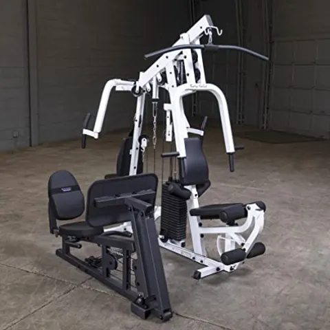 Body-Solid (EXM2500LPS) Multi-Station Home Gym Machine, Arm & Leg Strength Training Functional Exercise Workout Station White