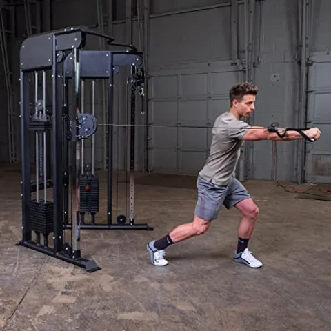 Body-Solid Functional Trainer – Dual 160lb Weight Stacks Black