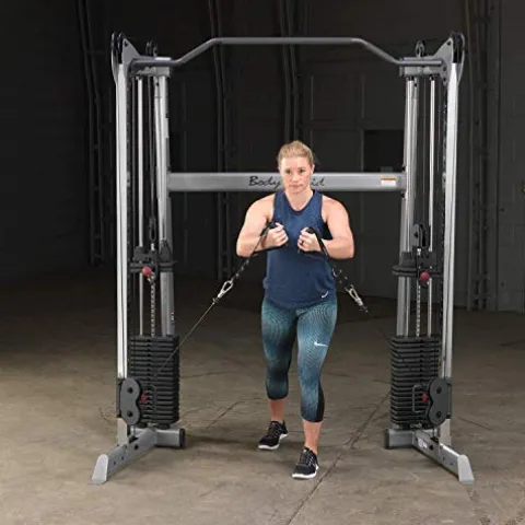 Body-Solid GDCC200 Cable Crossover Exercise Machine Grey/Black