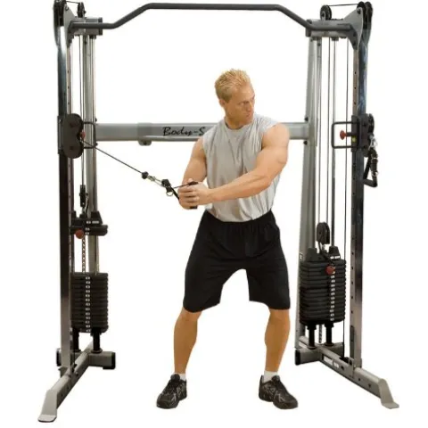 Body-Solid GDCC200 Cable Crossover Exercise Machine Grey/Black