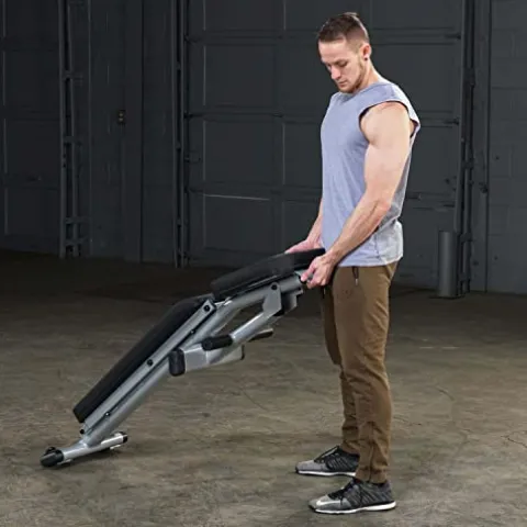 Body-Solid GFID225 Folding Adjustable Weight Bench Gray