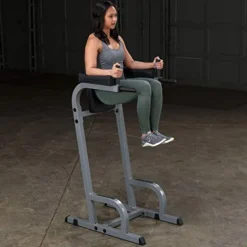Body-Solid GVKR60 Vertical Knee Raise with Dip Station Grey/Black
