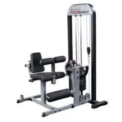 Body-Solid Leg Extension and Curl Machine with 310 lb Weight Stack Grey/Black