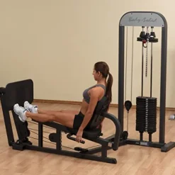 Body-Solid Leg Press Machine 210-Pound Stack Home Gym Black