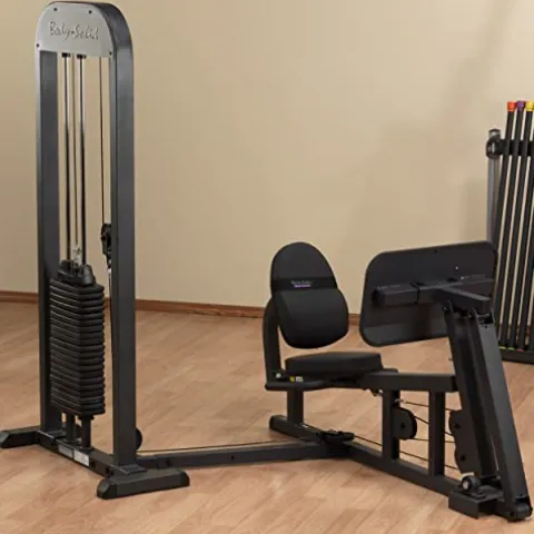 Body-Solid Leg Press Machine 210-Pound Stack Home Gym Black