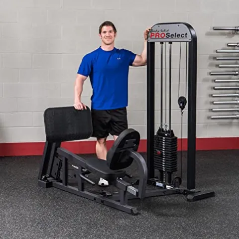 Body-Solid Leg Press Machine 210-Pound Stack Home Gym Black