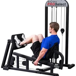 Body-Solid Leg Press Machine 210-Pound Stack Home Gym Black