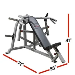 Body-Solid Leverage Incline Press Black
