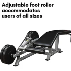 Body-Solid Leverage Leg Curl Black