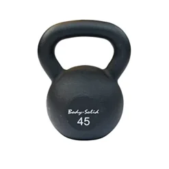 Body-Solid Matte Black Kettlebell Set 5-50 lbs with Kettle Grip Handle