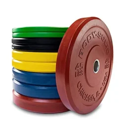 Body-Solid Olympic Bumper Plate Rubber Weight Plates Multi