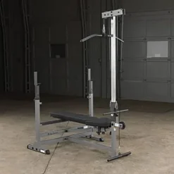 Body-Solid Olympic Combo Bench with Preacher Curl and LAT Pulldown Black