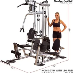 Body-Solid Powerline P2LPX210 Home Gym Equipment with Leg Press Silver / Black