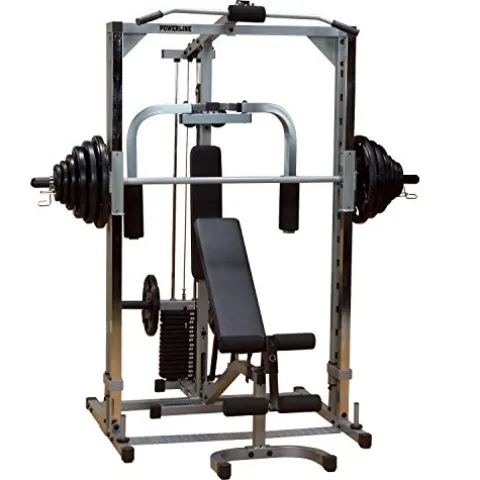 Body-Solid Powerline PSM144XS Smith Machine Gym Package Red