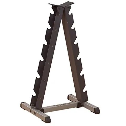 Body-Solid Premium Dumbbell Set with Vertical Rack & Mat 5-30 lb