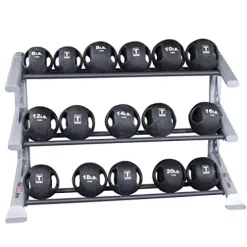 Body-Solid Pro Club Line SDKR 3 Tier Med Ball Rack Grey/Black