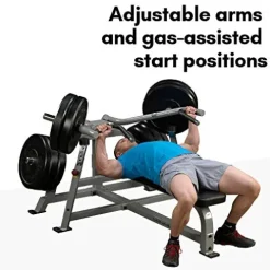 Body-Solid Pro Clubline Adjustable Leverage Bench Press Black