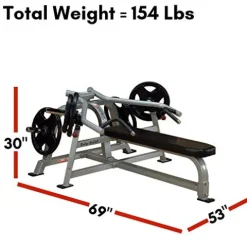 Body-Solid Pro Clubline Adjustable Leverage Bench Press Black