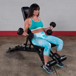 Body-Solid Pro Clubline Adjustable Bench for Abdominal and Core Training Black